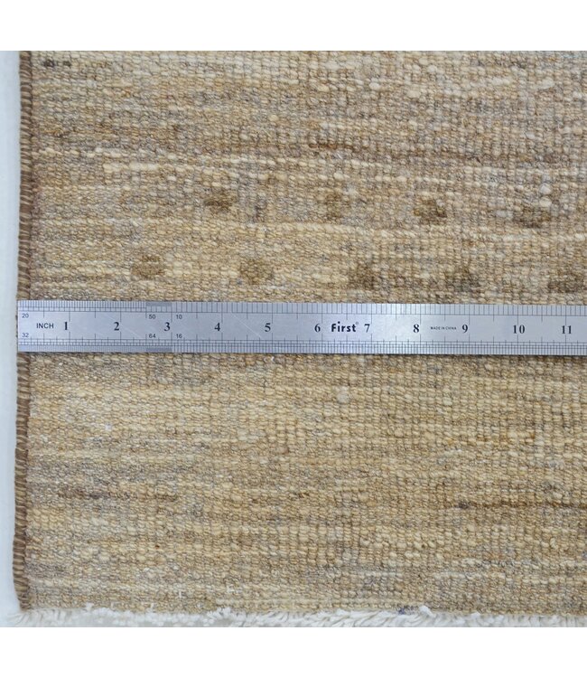 Brown Dotted Rug 197 x 137 cm