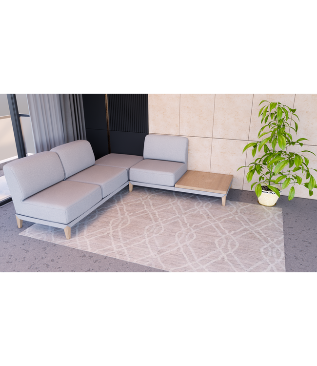 Perzisch dubbel diamanttapijt 307 x 196 cm