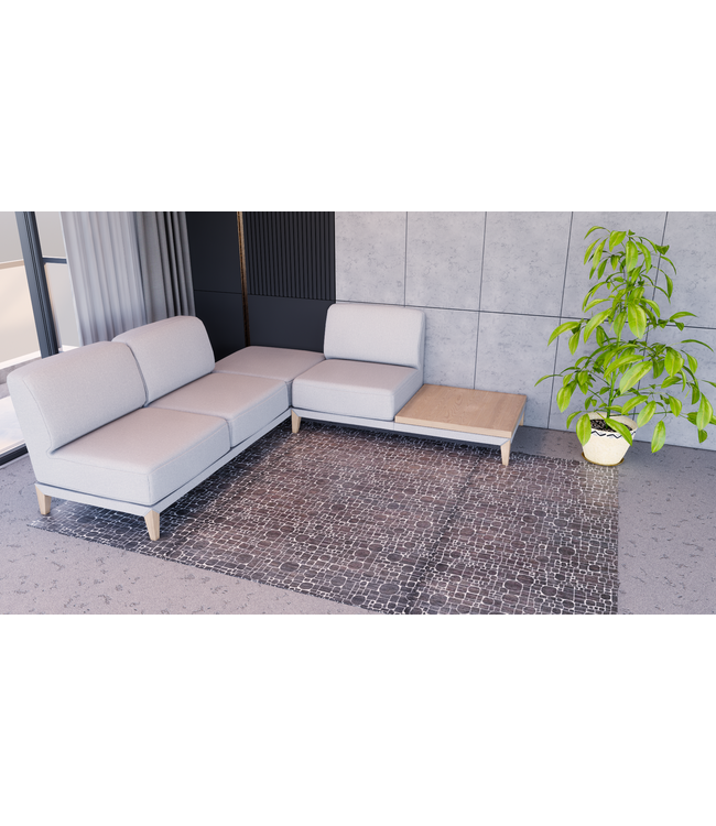 Black Cirsquare Rug 306 x 196 cm