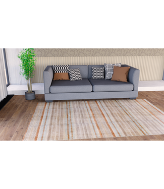 Kelimshop Vormen in strepen vloerkleed 306 x 193 cm Kelimshop Vormen in strepen vloerkleed 306 x 193 cm