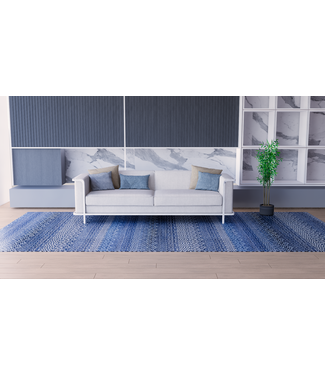 Kelimshop Antiker himmelblauer Teppich 398 x 187 cm Kelimshop Antiker himmelblauer Teppich 398 x 187 cm