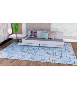 Kelimshop Blue Line in Grass Teppich 321 x 245 cm Kelimshop Blue Line in Grass Teppich 321 x 245 cm