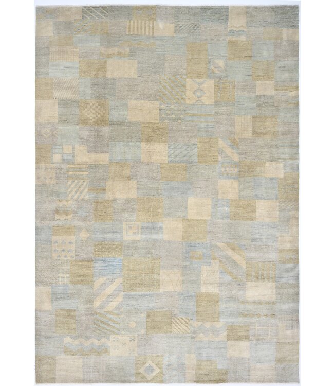 Effen abstract vloerkleed 434 x 300 cm