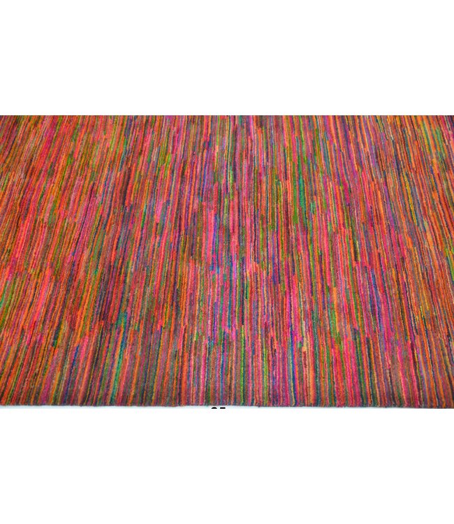 Teppich mit mehrfarbigen Streifen, 368 x 273 cm