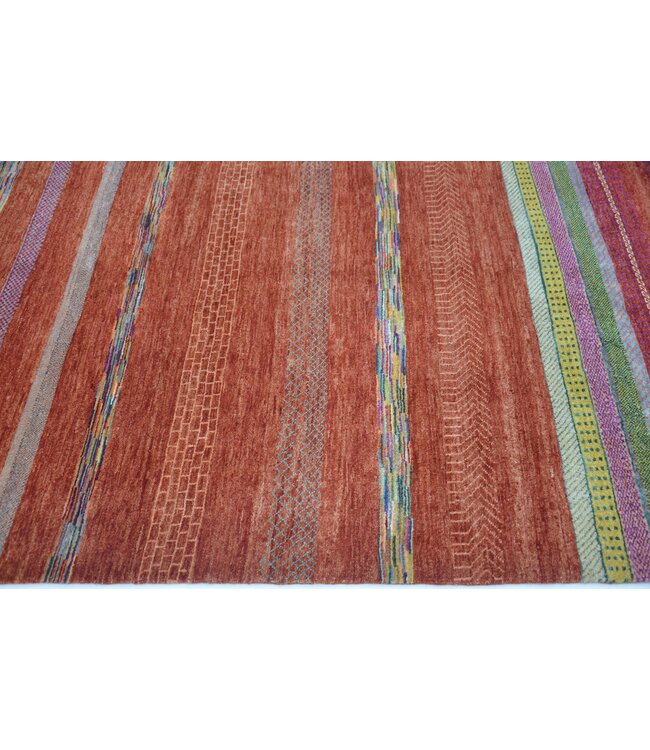 Vormen in strepen vloerkleed 349 x 271 cm