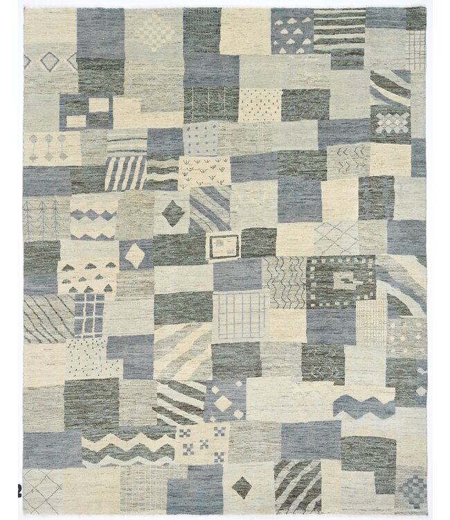 Effen abstract vloerkleed 307 x 245 cm