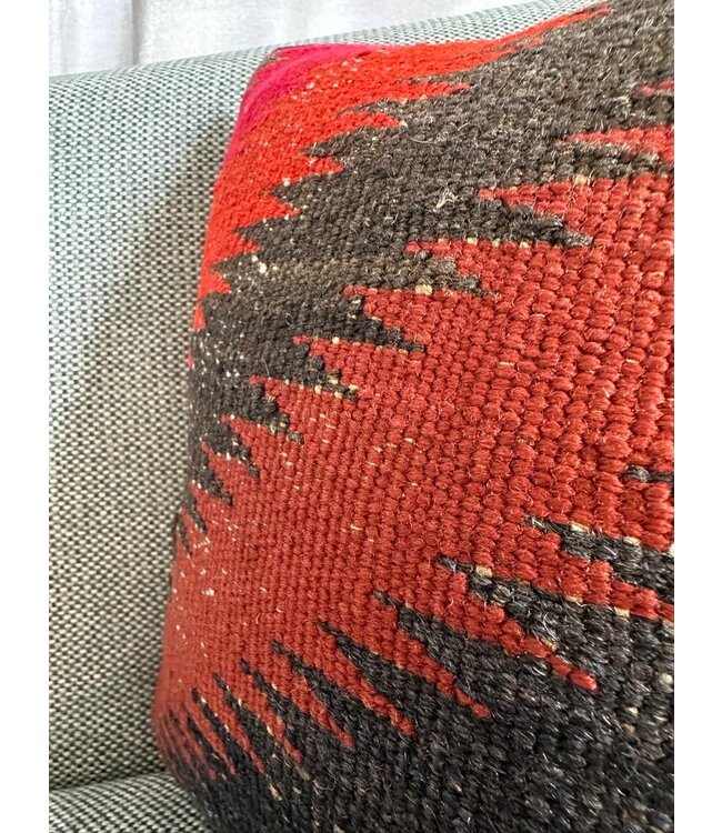 kilim cushion cover  vintage  ca 40x40  cm with filling