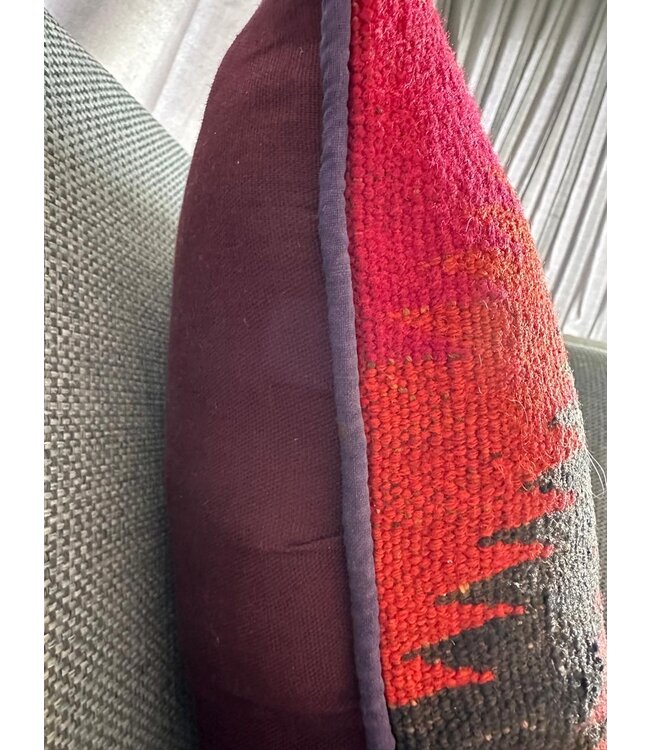 kilim cushion cover  vintage  ca 40x40  cm with filling