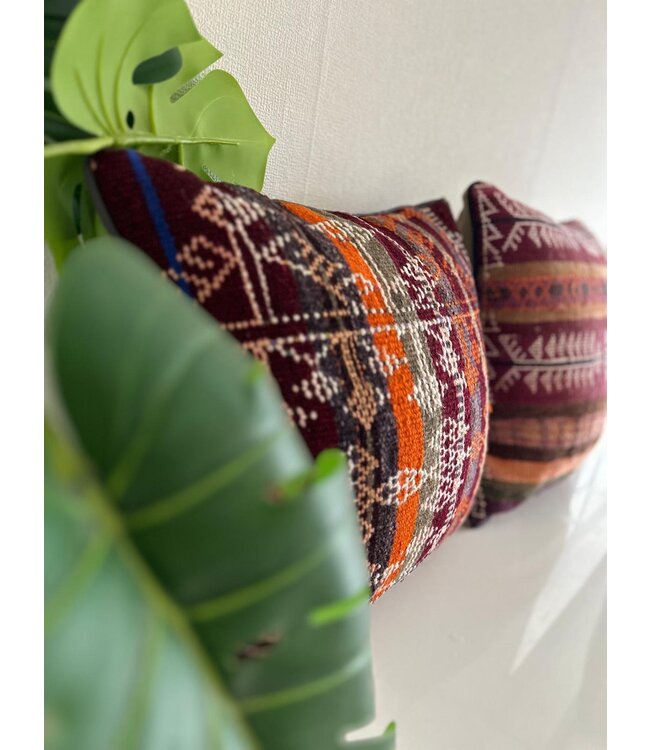 kilim cushion vintage ca 45x45 cm with filling
