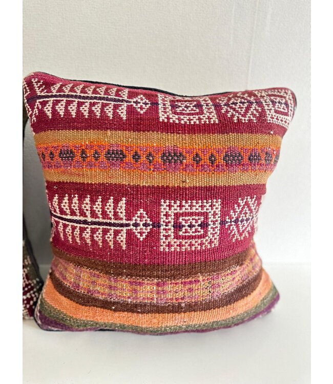 kelim kussens vintage ca 45x45 cm met vulling