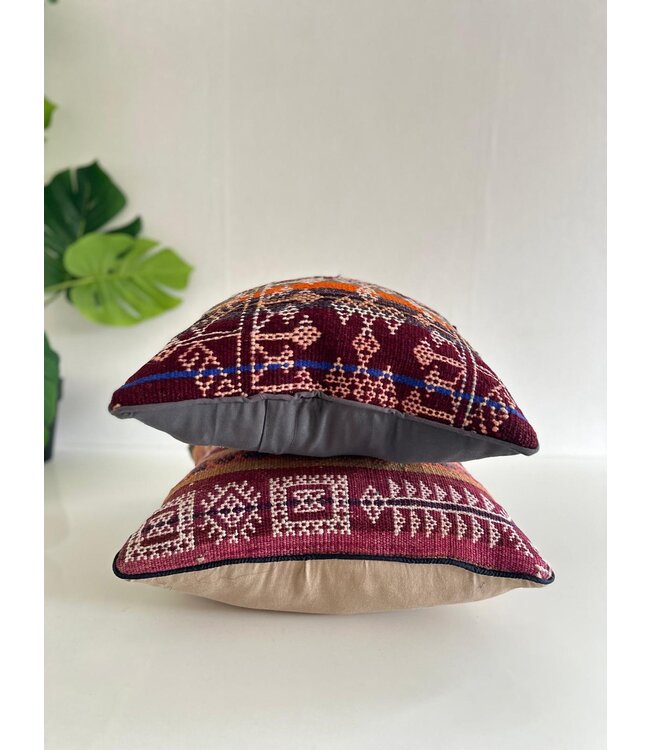 kilim cushion vintage ca 45x45 cm with filling