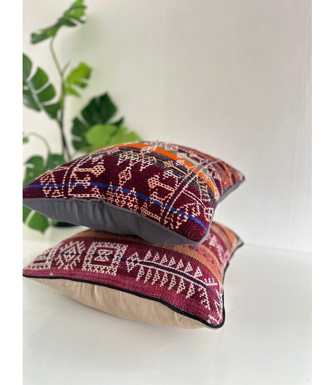 kilim cushion vintage ca 45x45 cm with filling