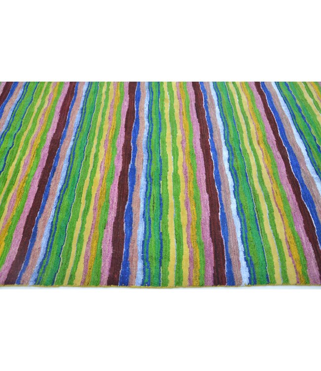 Teppich mit Regenbogen-Nadelstreifen, 310 x 242 cm