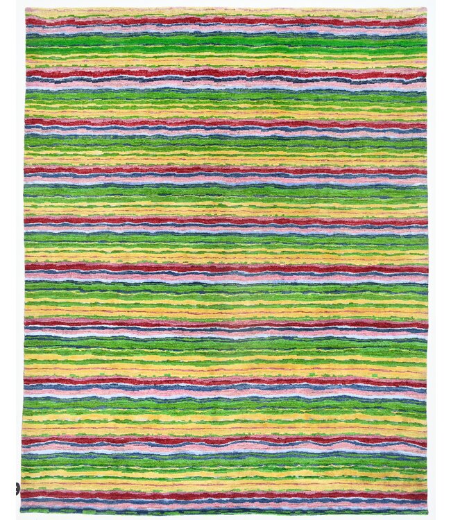 Rainbow Pinstripe Rug 305 x 241 cm