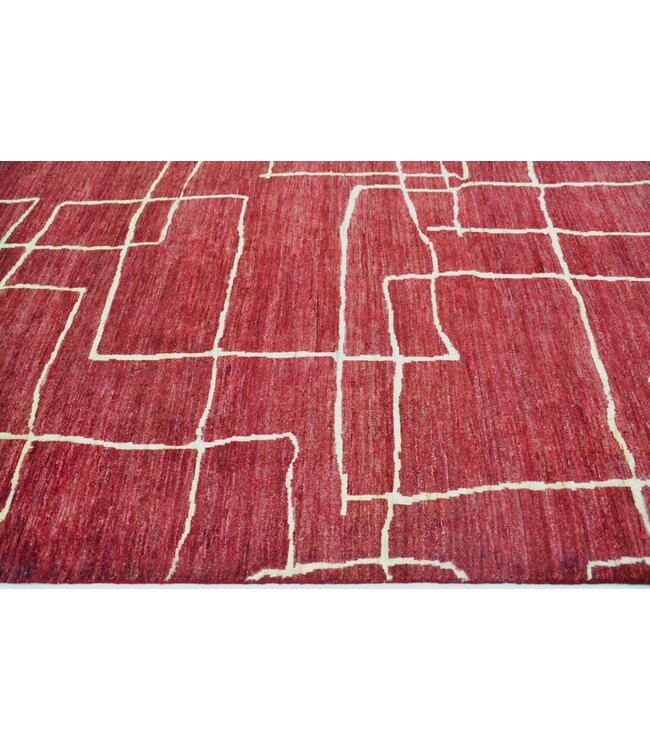 Witte Lijn in Lava Vloerkleed 309 x 241 cm