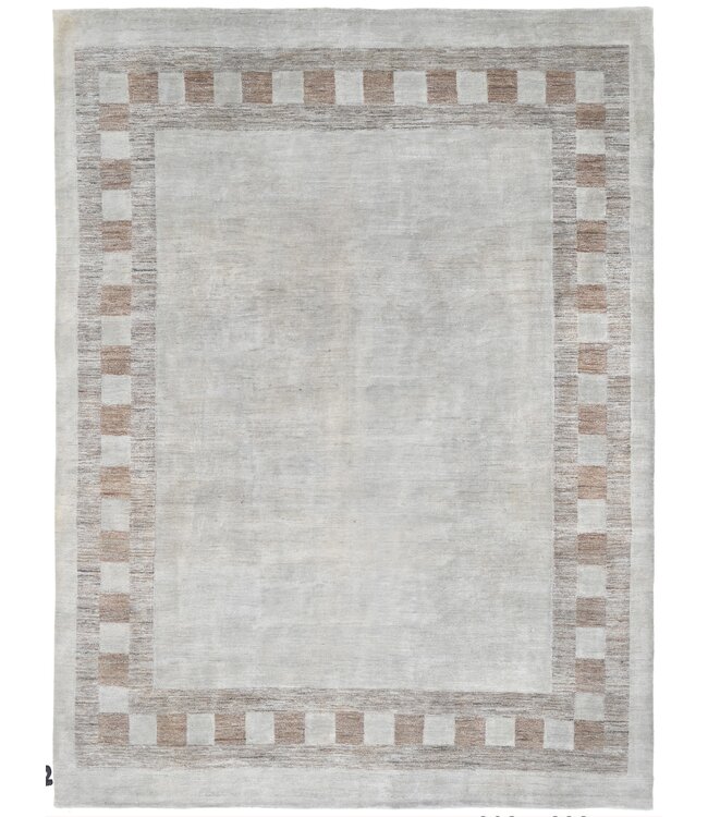 Grijs Aarde Vierkant Tapijt 308 x 238 cm