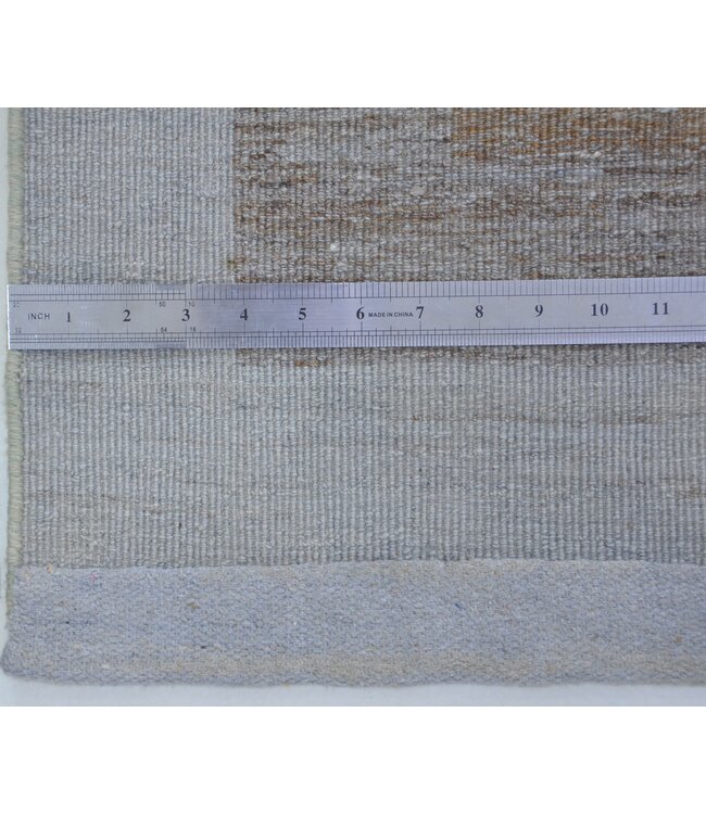 Grauer Erde Quadrat Teppich 308 x 238 cm