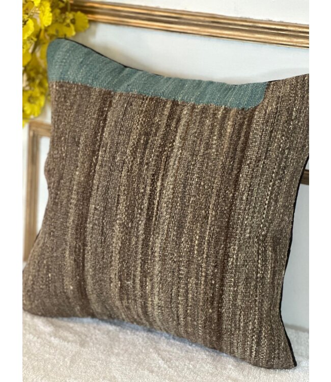 kilim cushion cover  vintage  ca 40x40  cm with filling