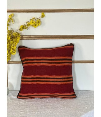 kilim cushion cover  vintage  ca 40x40  cm with filling     - Copy - Copy - Copy