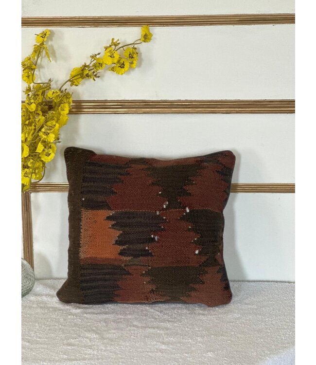 kilim cushion cover vintage ca 45x45 cm with filling    - Copy - Copy