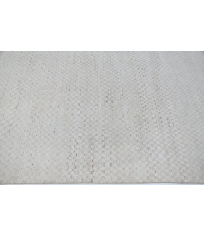 Eleganter Raster Teppich 299 x 201 cm