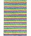 Kelimshop Teppich mit Regenbogen-Nadelstreifen, 305 x 198 cm