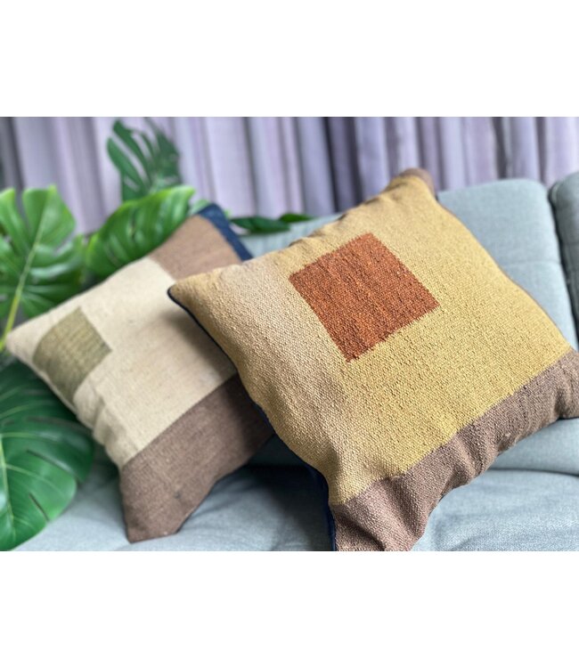 kilim cushion cover  modern  ca 40x40  cm with filling