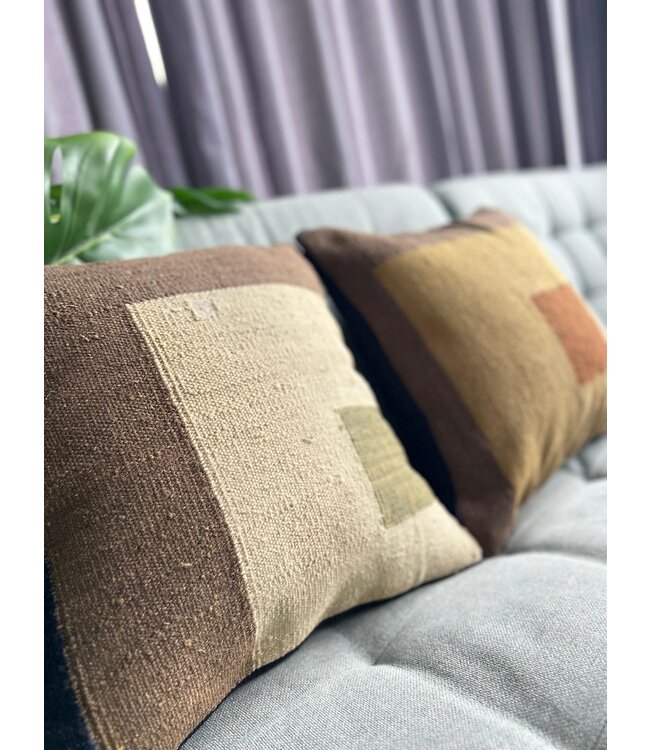 kilim cushion cover  modern  ca 40x40  cm with filling