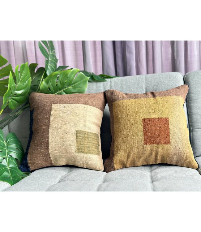 kilim cushion cover  modern  ca 40x40  cm with filling