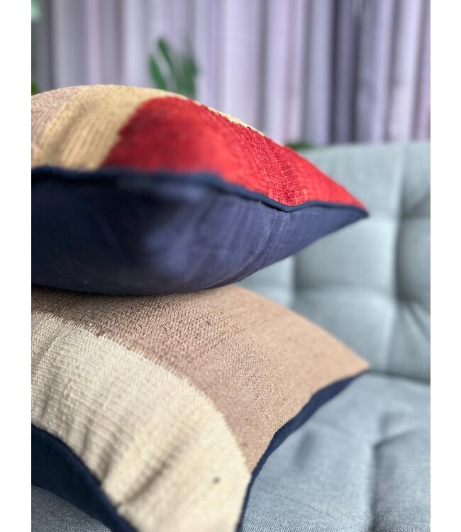 kilim cushion cover  modern  ca 40x40  cm with filling