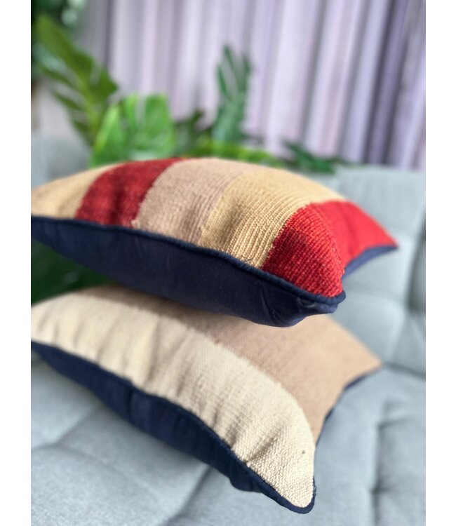 kilim cushion cover  modern  ca 40x40  cm with filling