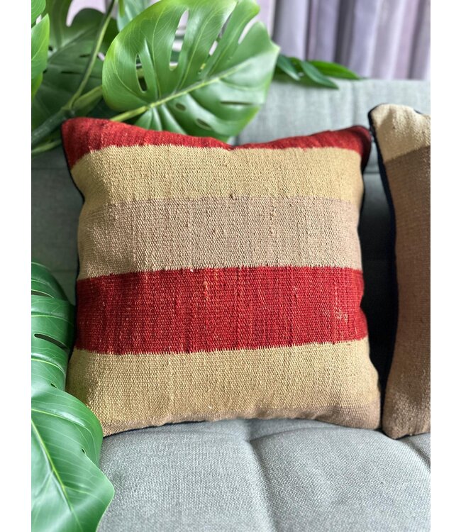 kilim cushion cover  modern  ca 40x40  cm with filling