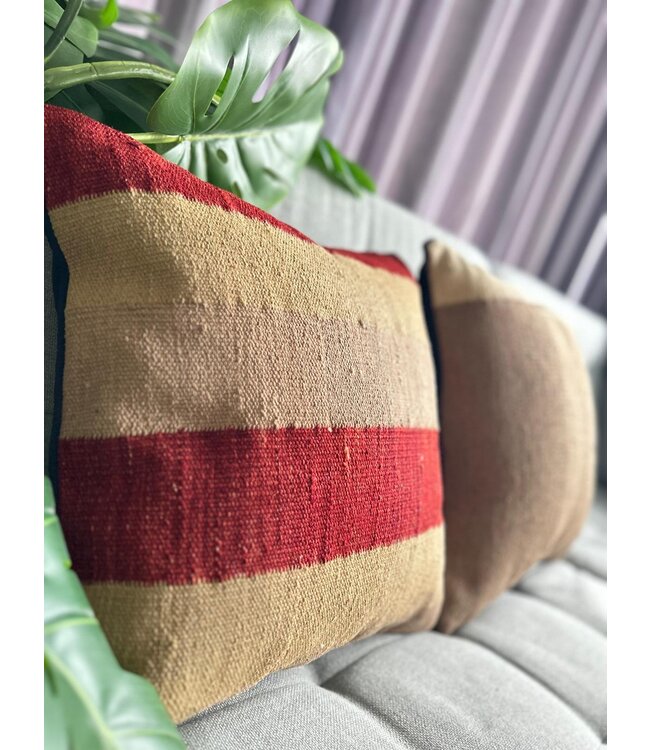 kilim cushion cover  modern  ca 40x40  cm with filling