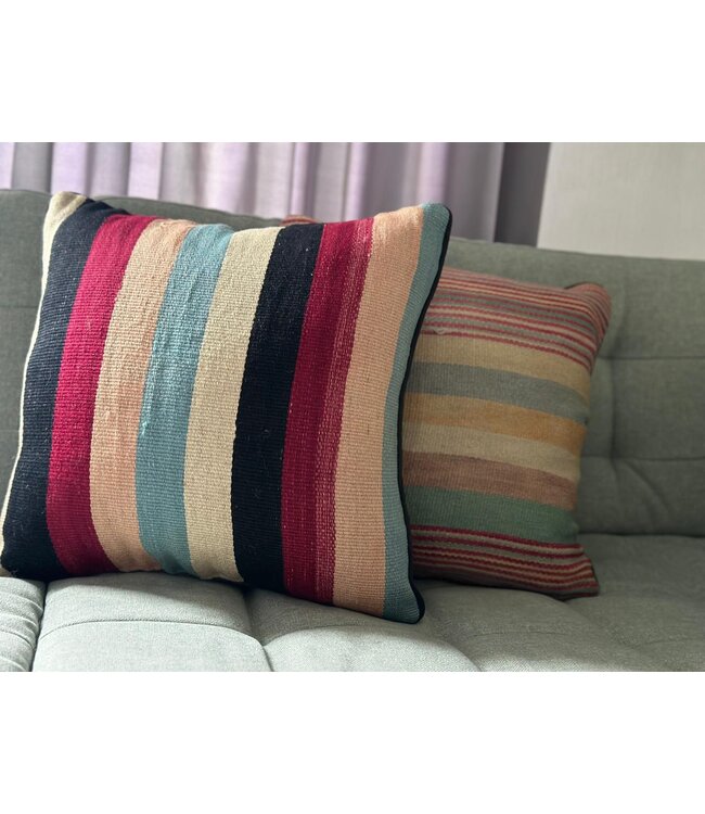 kelim kussens modern ca 45x45 cm met vulling