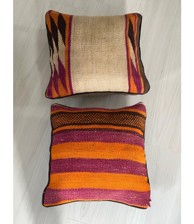 kelim kussens modern ca 45x45 cm met vulling