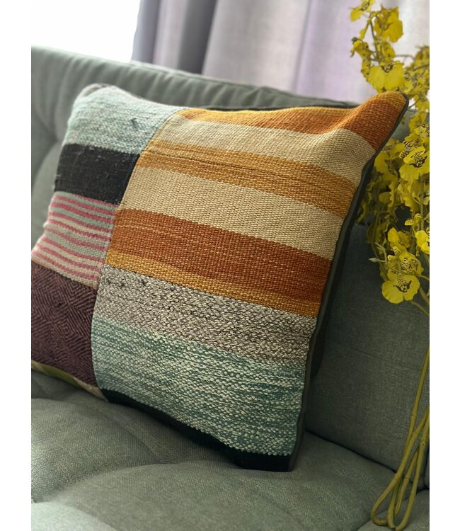 kelim kussens modern ca 45x45 cm met vulling