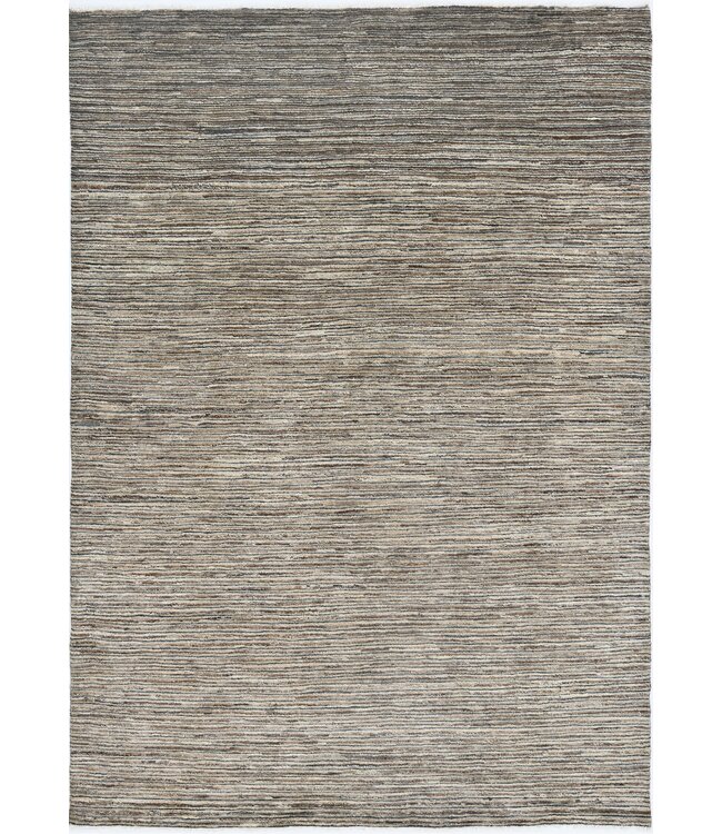 Brown Stripes Rug 238 x 164 cm