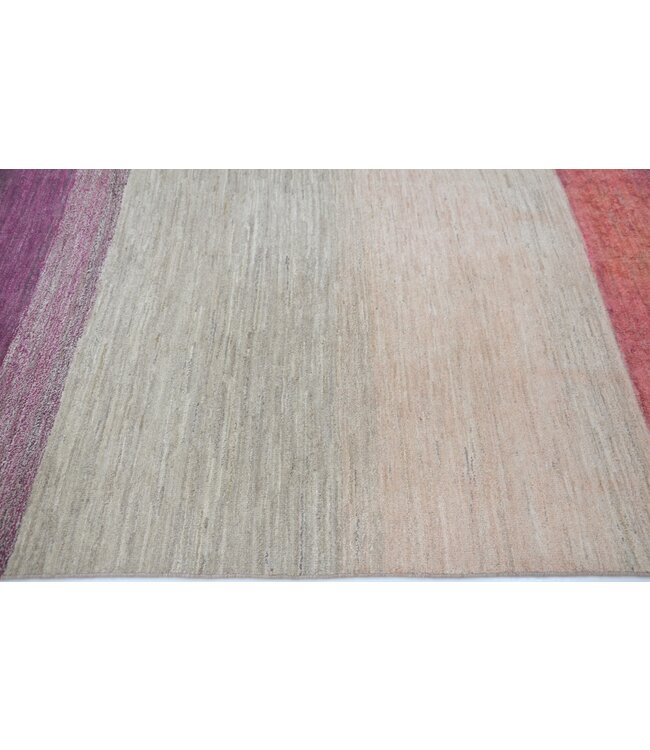 Vloerkleed van fluweel en crème 247 x 163 cm