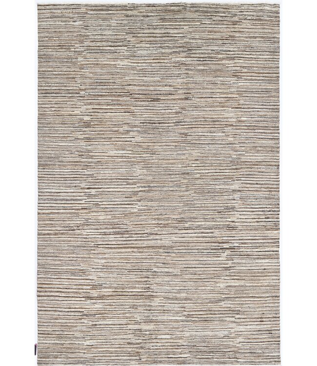Brown Stripes Rug 245 x 161 cm