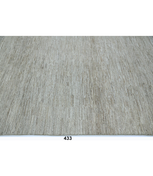 Brown Stripes Rug 248 x 161 cm