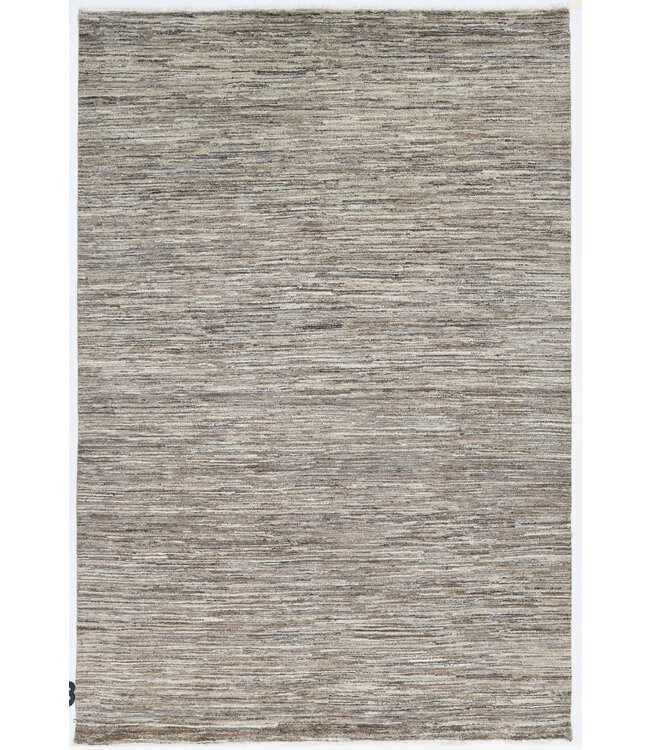 Brown Stripes Rug 237 x 159 cm