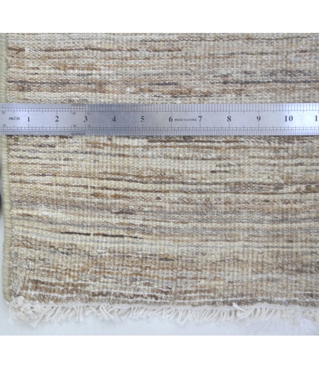 Teppich mit braunen Streifen,  237 x 159 cm