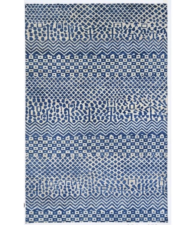 Oud Cerulean-tapijt 254 x 159 cm