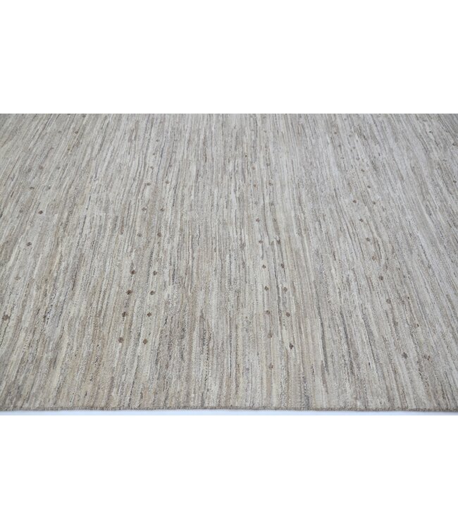 Cremefarbener gepunkteter Teppich, 261 x 158 cm