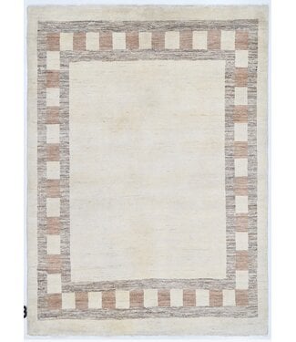 Kelimshop Creme Earth Quadratischer Teppich  210 x 155 cm