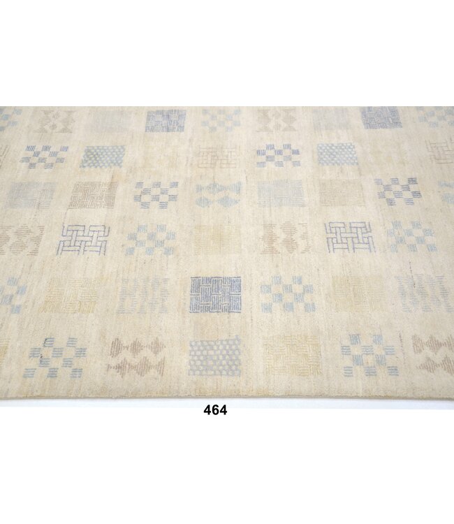 Geometrischer Teppich in Beige, 199 x 137 cm