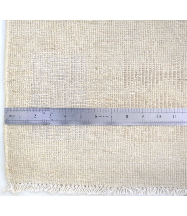 Geometrisch beige tapijt 258 x 163 cm