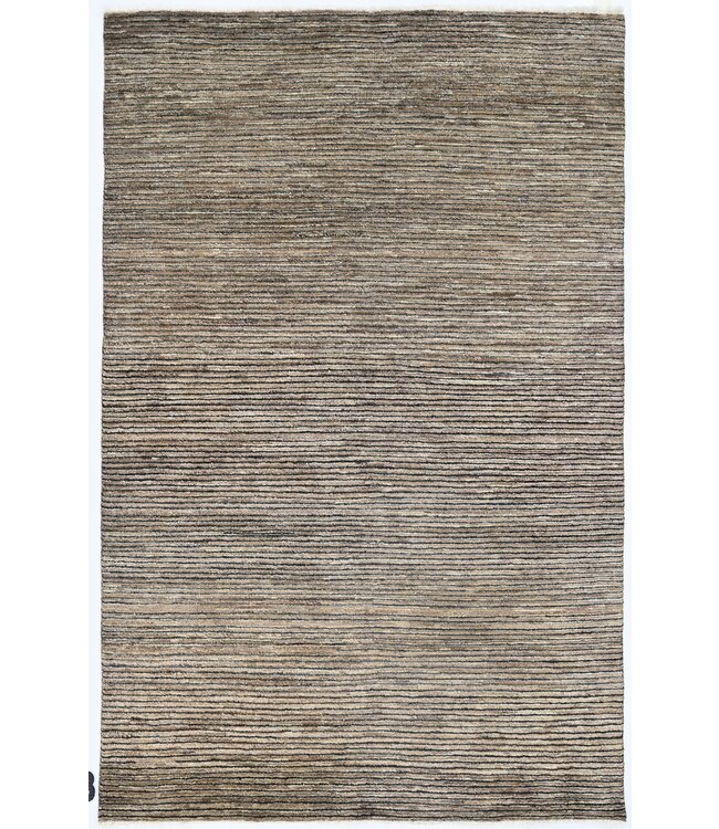 Brown Stripes Rug 203 x 133 cm