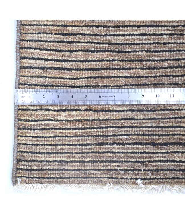 Brown Stripes Rug 203 x 133 cm