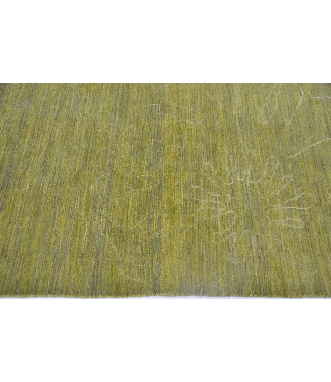 Gele bloementapijt 158 x 127 cm